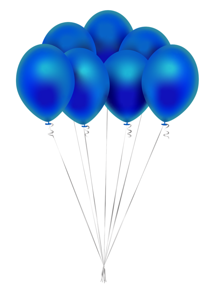Blauw hoort bij een politiefeestje.